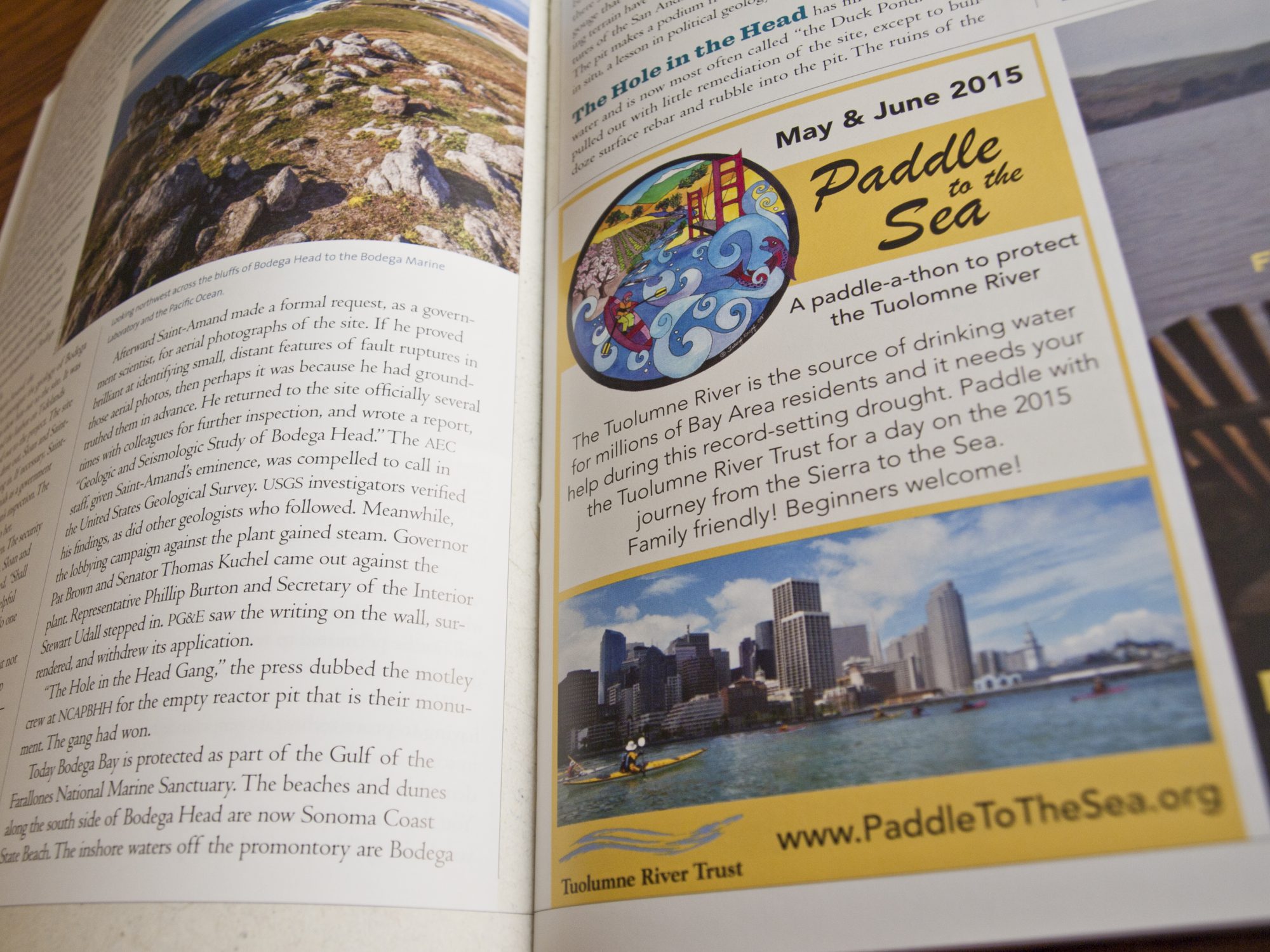 Bay Nature: Paddle to the Sea Ad