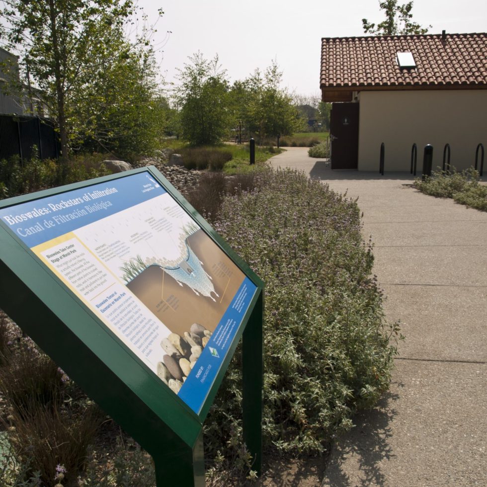 Marsh Park Bioswales Wayside Panel