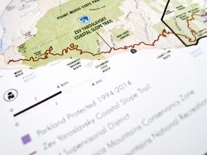 Zev Yaroslavsky Coastal Slope Trail: Map Closeup