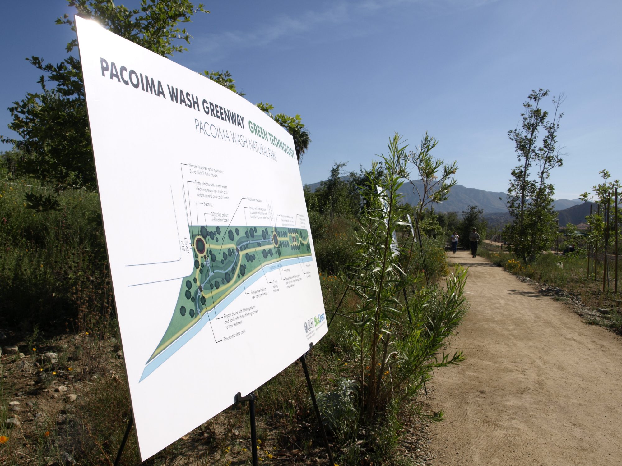 Pacoima Wash Natural Park: Green Technology/Park Map Board