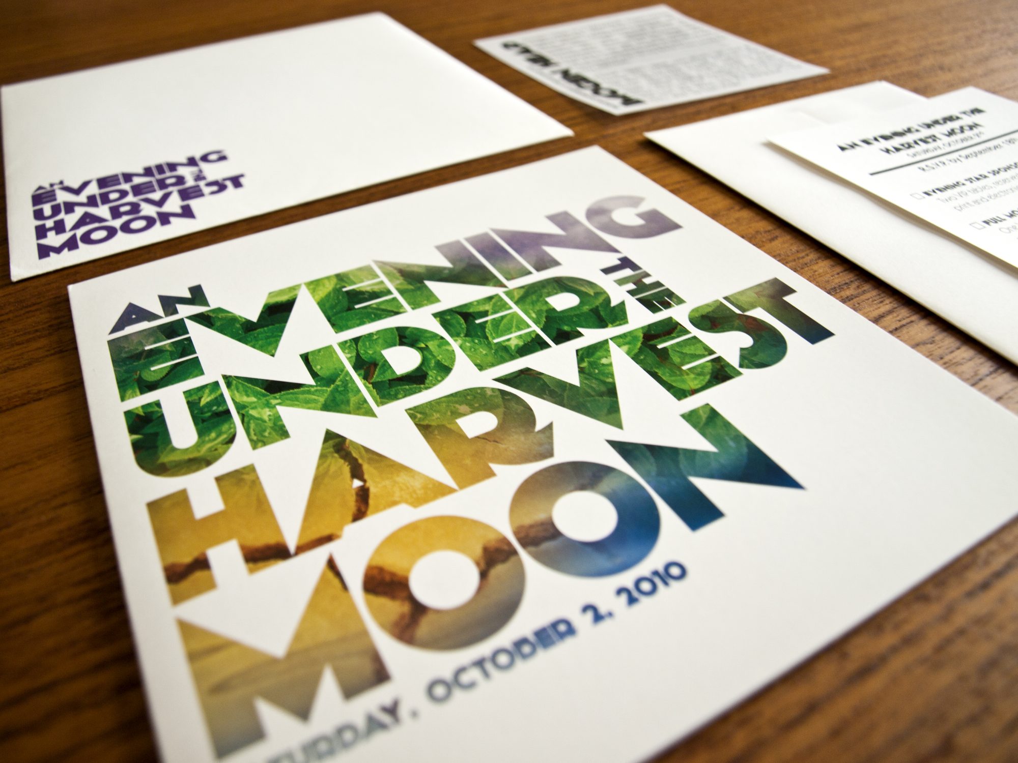 An Evening Under the Harvest Moon: Envelope, Invitation, RSVP Card, and Vellum Insert